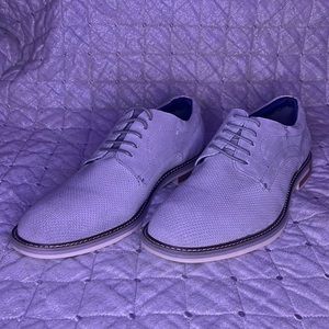 Like, actually, new Steve Madden mens size 11 grey, part leather, dress shoes